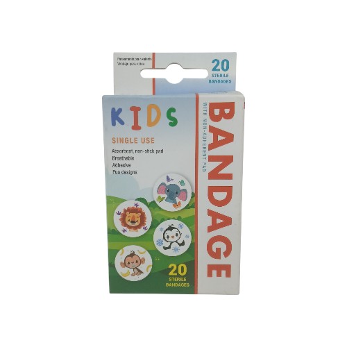 UBL BANDAGE KIDS 2 ASSTORTED 20PK