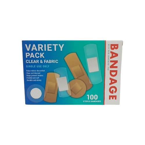 UBL FABRIC BANDAGES CLEAR 50 PACK