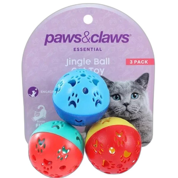 UBL CAT PLUSH BALL TOY 3 PACK