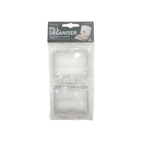 UBL TRAVEL PILL ORGANISER 2 COMPARTMENTS