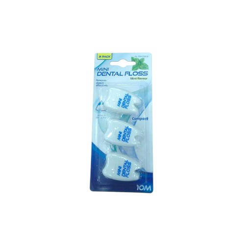 UBL MINI DENTAL FLOSS MINT 3 PACK