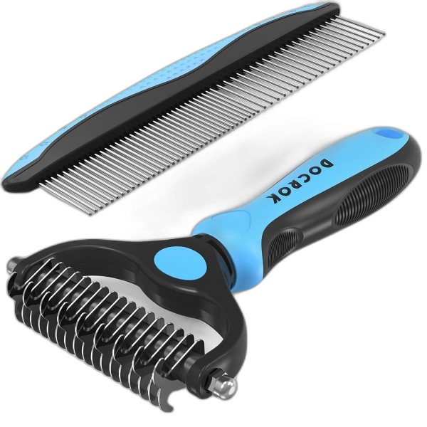 UBL PET GROOMING DOUBLE COMB 19.5CM