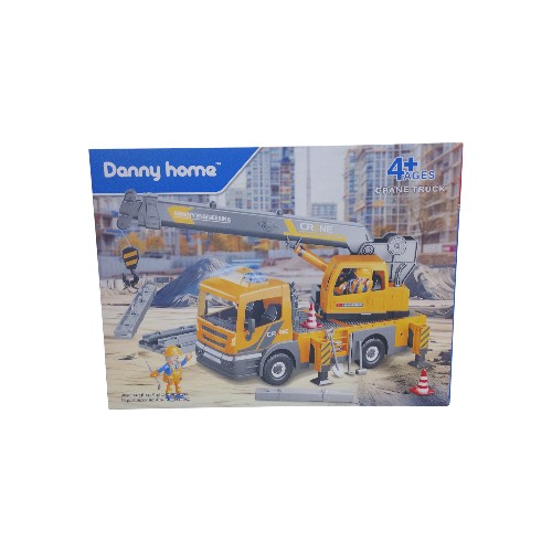 DANNYHOME CRANE TRUCK TOY W- LIGHTS-MUSIC