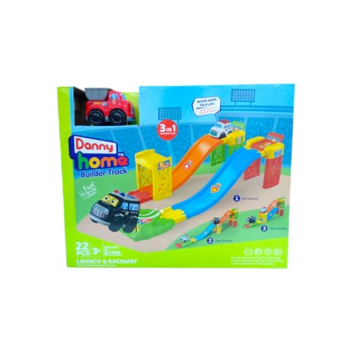 DANNYHOME BUILDER TRACK LAUNCH-RACEWAY SET 22PCS