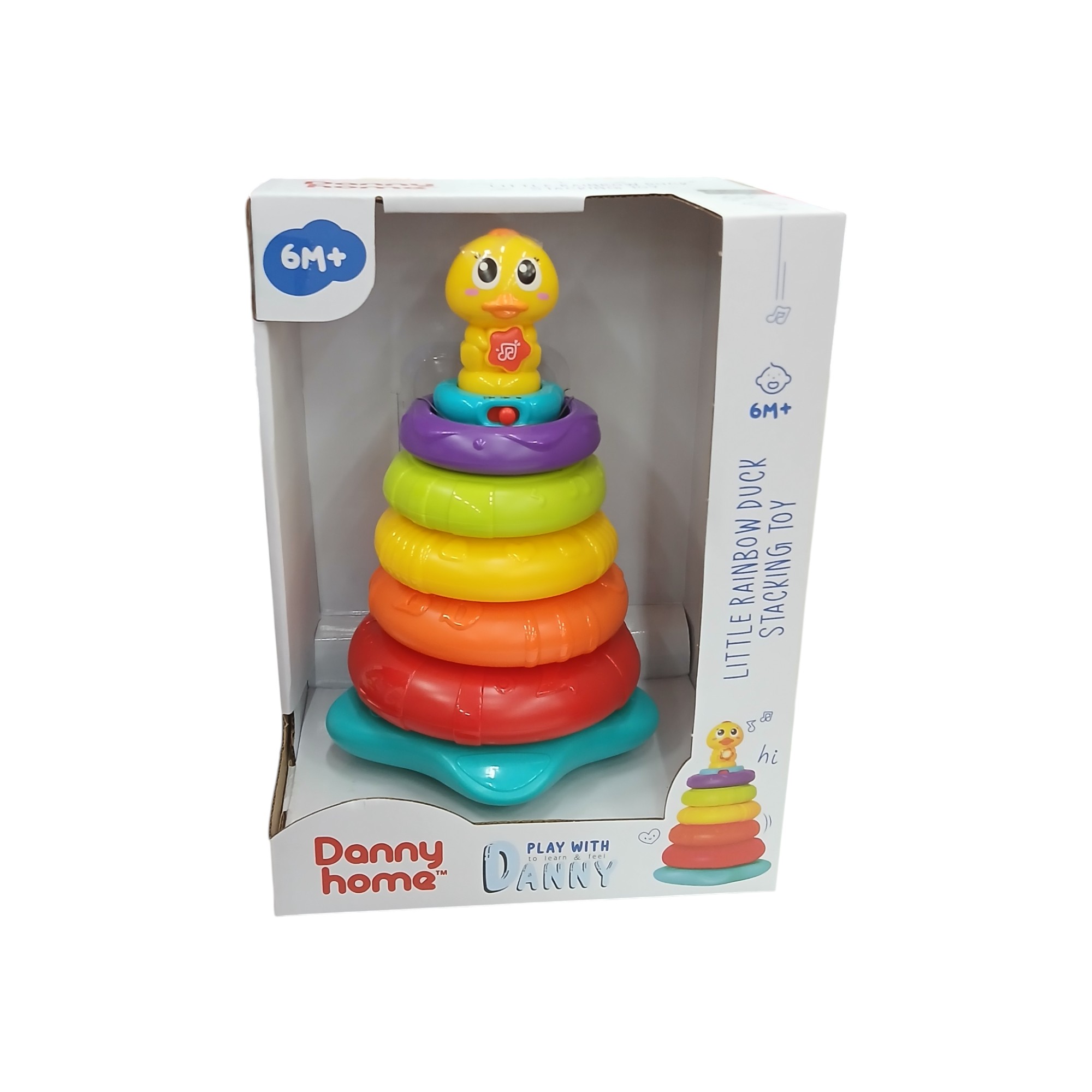 DANNYHOME TOY DUCK STACKING LIGHT-MUSIC